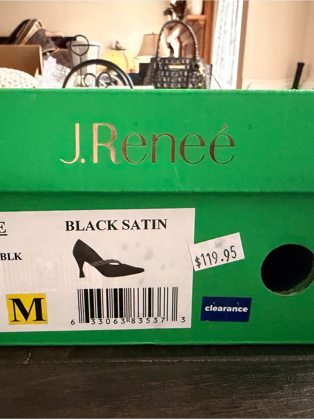 Black Embellished Braided Strap Pointed-Toe Pump - Picture 3 of 12